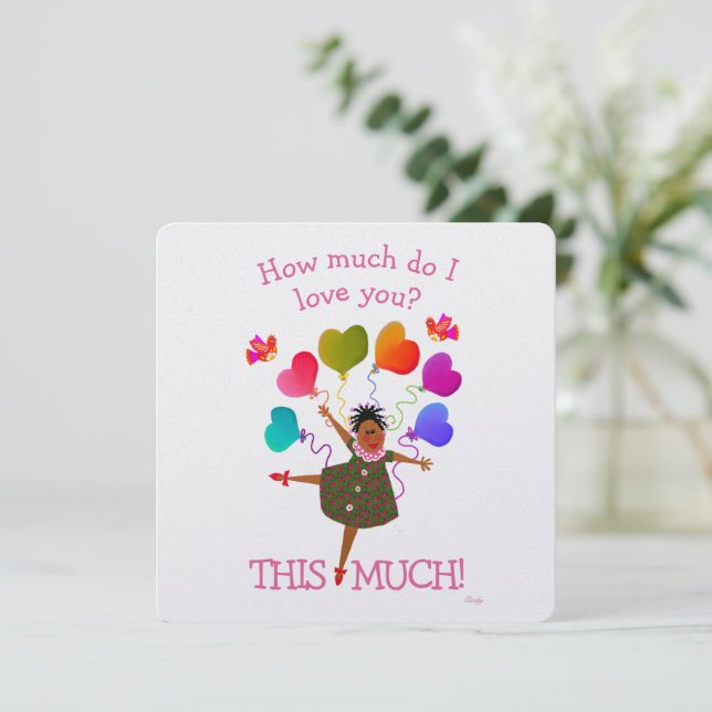 Carte fille afro-américaine (Debout devant)