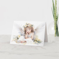 Fille ange à l'aquarelle