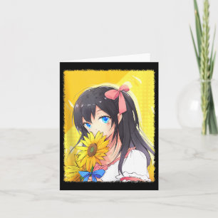 Carte Fille Anime Esthétique Cadeau Anime Mignon Pour Fe