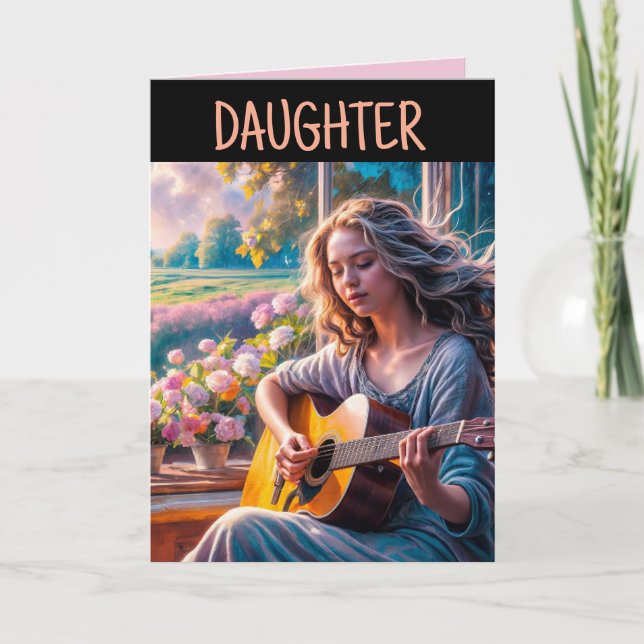 CARTE FILLE ANNIVERSAIRE BEAUTIFUL GREETING CARD (Devant)