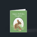 Carte Fille Anniversaire Bunny Amour Maman ou Papa<br><div class="desc">This little rabbit is here to bring you à une note imexpected of love for Birthday wishes</div>