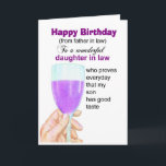 Carte fille anniversaire de naissance<br><div class="desc">fille en droit cartes de voeux d'anniversaire,  drôle fille en droit cartes de voeux d'anniversaire</div>