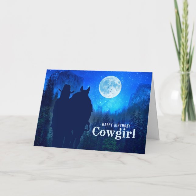 Carte Fille Anniversaire Monts Lune Twilight Ride (Devant)