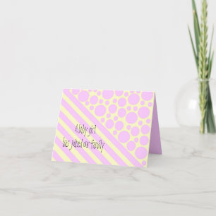 Carte fille bébé
