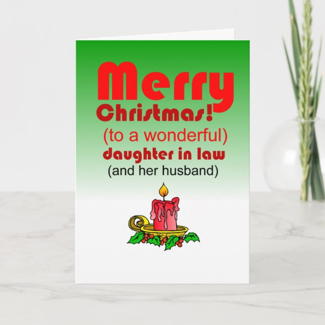Carte fille belle et drôle Noël (Devant)