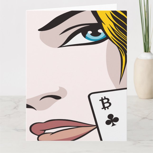 Carte Fille Bitcoin (Devant)