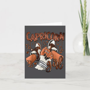 Carte Fille Capricorne Anniversaire Afro Reine Baskets Z