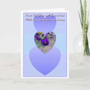 Carte Fille Coeur Mari Anniversaire de Mariage Personnal