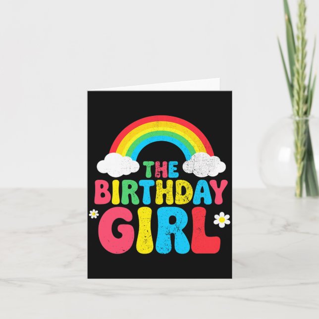 Carte Fille d'anniversaire 2e 3e 4e 5e 6e 7e 8e 9e Fille (Devant)