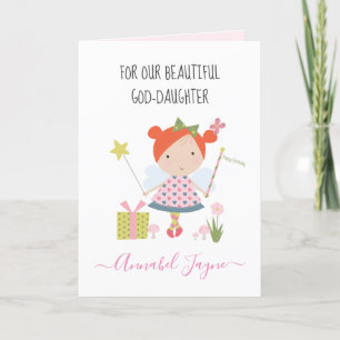 Carte Fille d'anniversaire de Dieu filles fantasque
