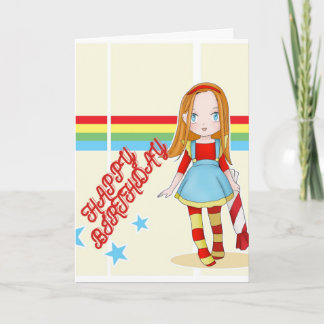 CARTE FILLE D'ANNIVERSAIRE DE RAINBOW