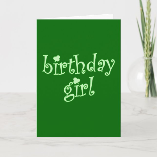 Carte Fille d'anniversaire pour les filles (Devant)