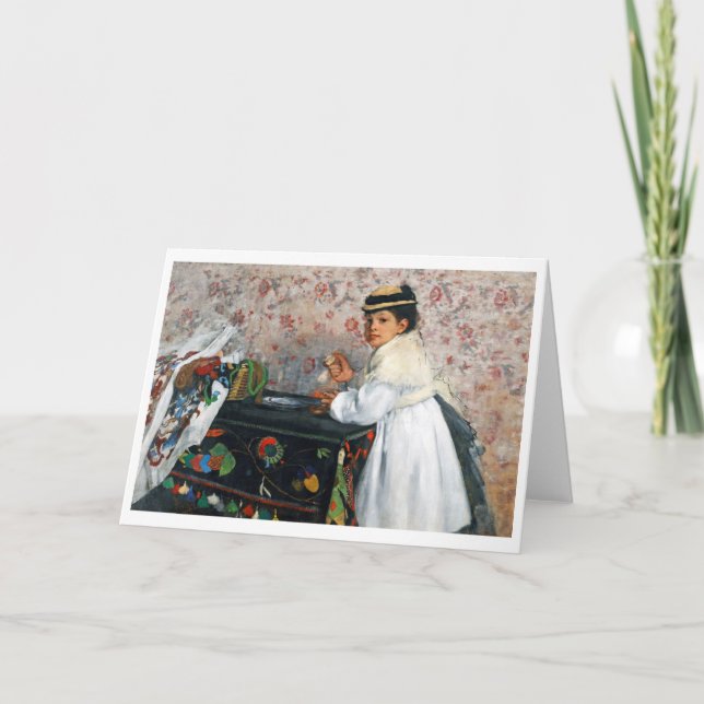 Carte Fille dans un Casquette, Edgar Degas (Devant)