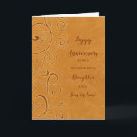 Carte Fille d'automne et son en droit Anniversaire Maria<br><div class="desc">Joyeuse carte d'anniversaire mariage pour fille et fils en droit avec l'automne laisse motif,  et verset sincère.</div>