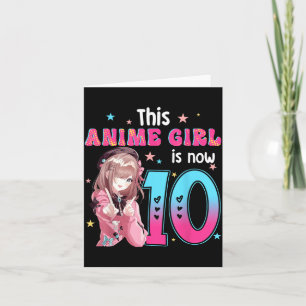 Carte Fille de 10 ans Cadeaux Kawaii Fille d'animation 1