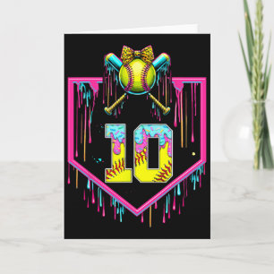Carte Fille de 10 ans Ice Cream Softll Drip Coquette