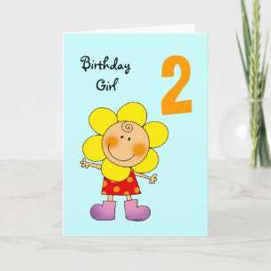 Carte fille de 2 ans