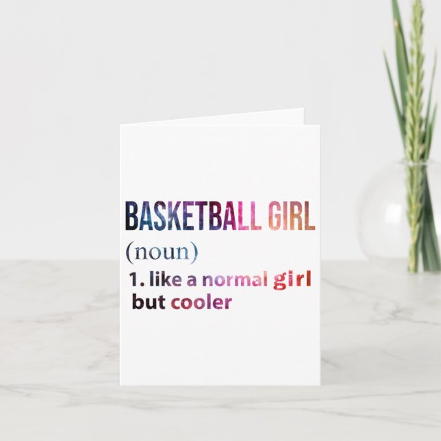 Carte Fille De Basket Comme Une Fille Normale Mais Gala  (Devant)
