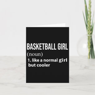 Carte Fille de basketball comme une fille normale mais p