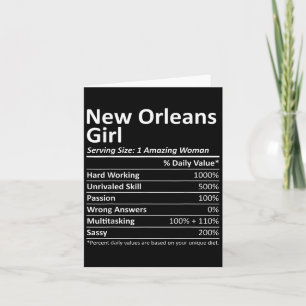 Carte Fille de la Nouvelle-Orléans La Louisiane Ville Am
