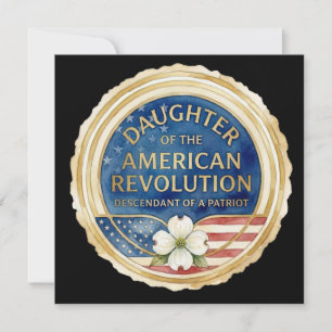 Carte Fille de la Révolution Américaine Patriote USA