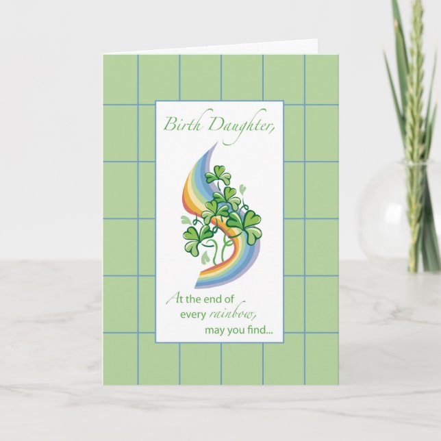 Carte Fille de naissance Religieux St. Patrick’s Day Rai (Devant)