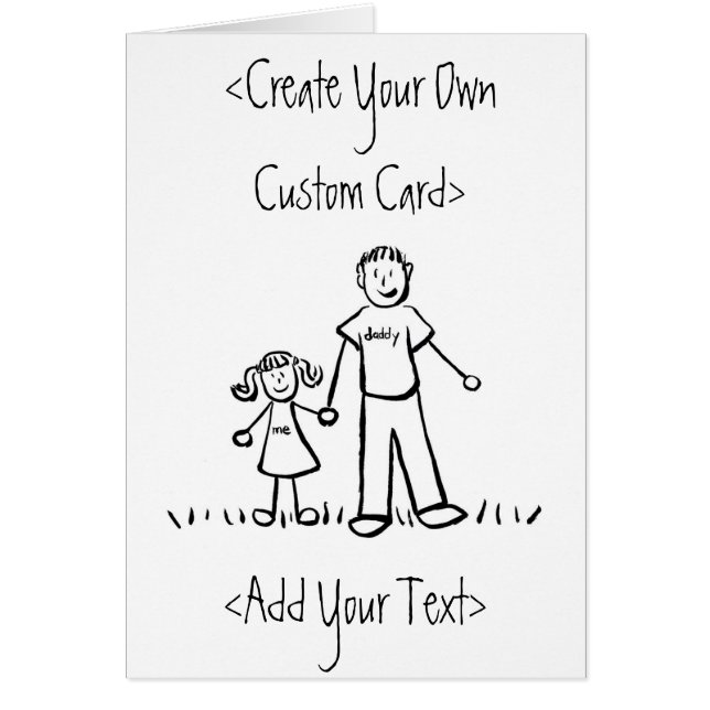 Carte fille de papa (Devant)