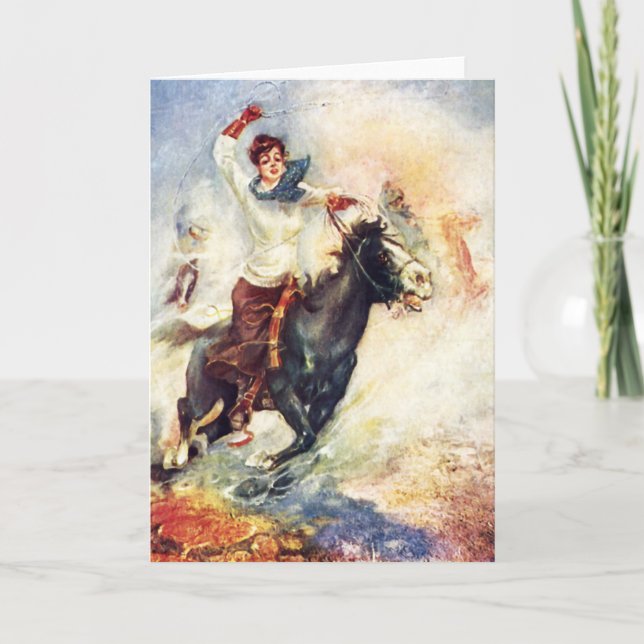 Carte Fille de perforateur de vache (Devant)