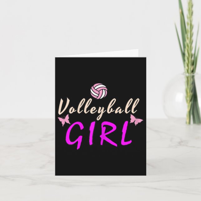Carte Fille de Volleyball  (Devant)