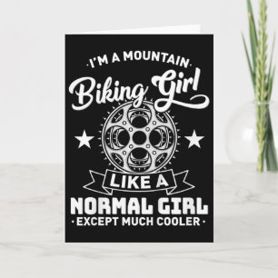 Carte Fille de VTT en descente pour enfants - Fille de V
