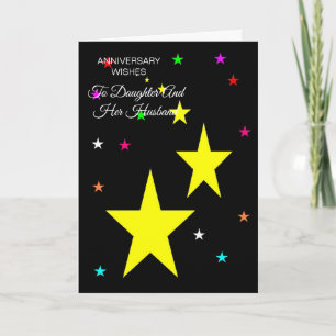 Carte Fille des Étoiles et Mari Personnalisé