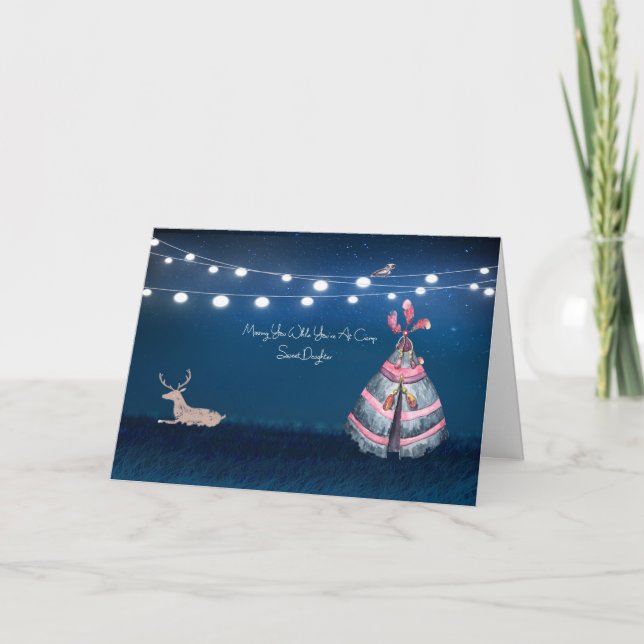Carte Fille disparue pendant la scène de nuit du camp d' (Devant)