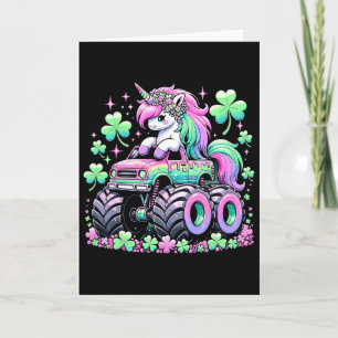 Carte Fille du jour de la Saint-Patrick Monster Truck Li