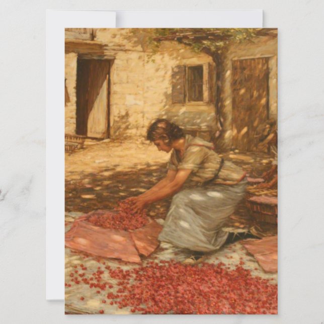 Carte Fille Emballage Cerises en Provence (France) (Devant)