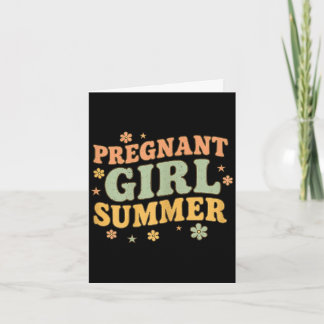 Carte Fille enceinte été bébé drôle annonce oie