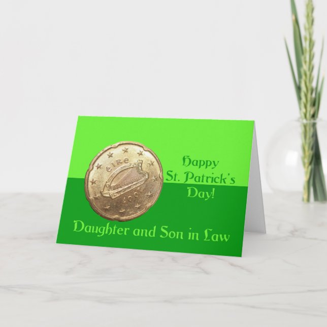 Carte Fille et mari Bonne St. Patrick's Day (Devant)