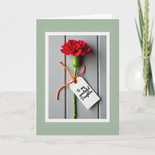 Carte fille Fleur de Crimson
