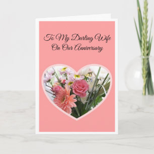 Carte Fille Florale Anniversaire Mariage personnalisé