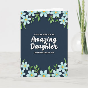 Carte Fille Florale Incroyable