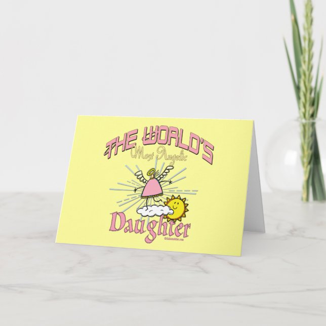Carte Fille la plus angélique (Devant)