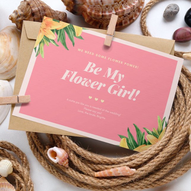 Carte fille Mariage tropical (Créateur téléchargé)