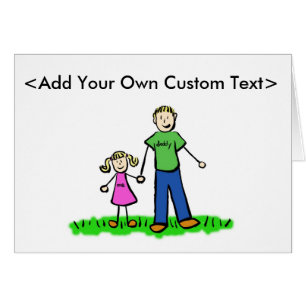 Carte fille papa (blond)