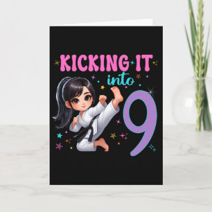 Carte Fille pour son 10e anniversaire - Fête d'arts mart