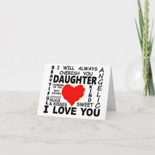 Carte Fille que je t'aime