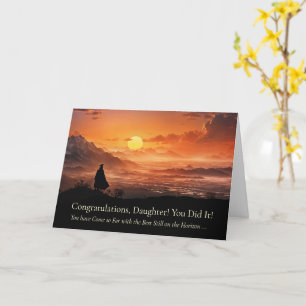 Carte Fille qui inspire des félicitations Casquette de r