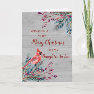 Carte Fille Russe Bois Aquarelle En Droit Noël