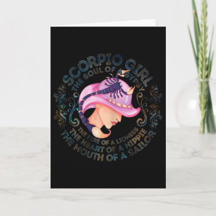 Carte Fille Scorpion Femme L'âme D'une Gitane Anniversai