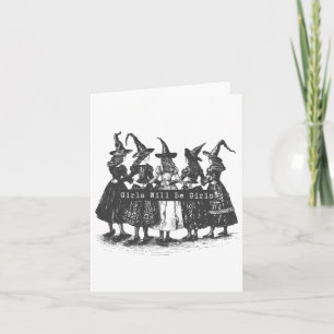 Carte Fille sera Filles Sorcière Sorcellerie Saison Effr