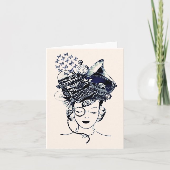 Carte Fille Steampunk (Devant)