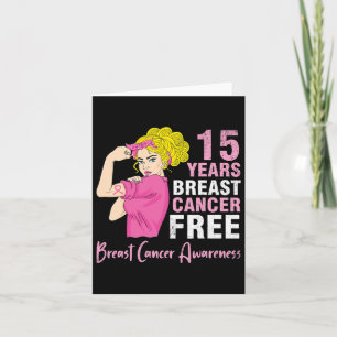 Carte Fille survivante combattant 15 ans Cancer du sein